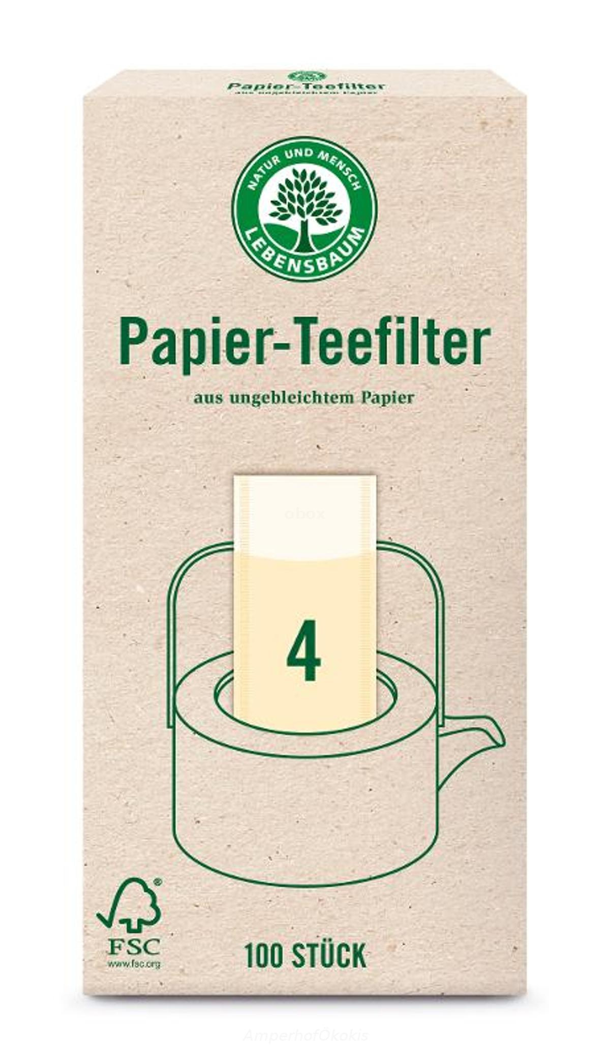 Teefilter Größe 4 für Kannen