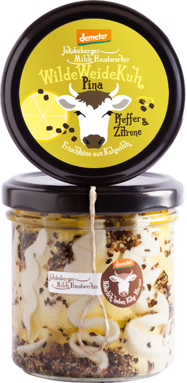 Produktfoto zu Frischkäse Pfeffer & Zitrone 140g