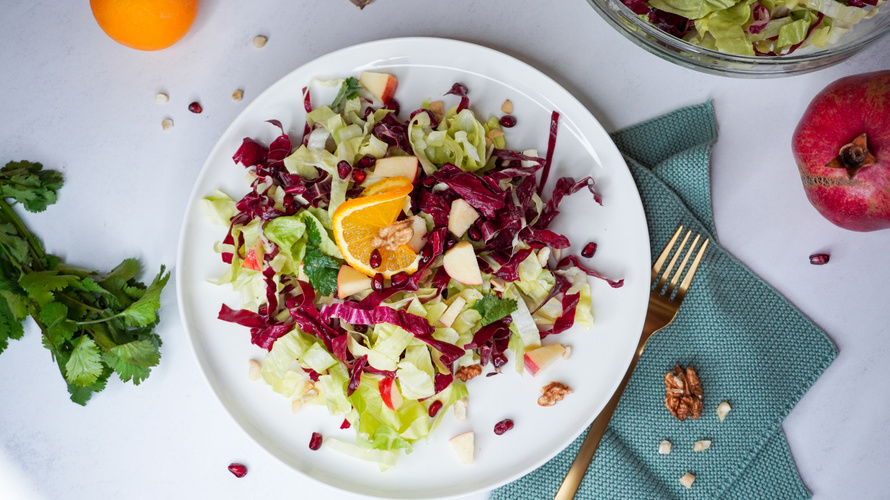 Rezeptbild für Bunte Bitterstoff-Salatbowl