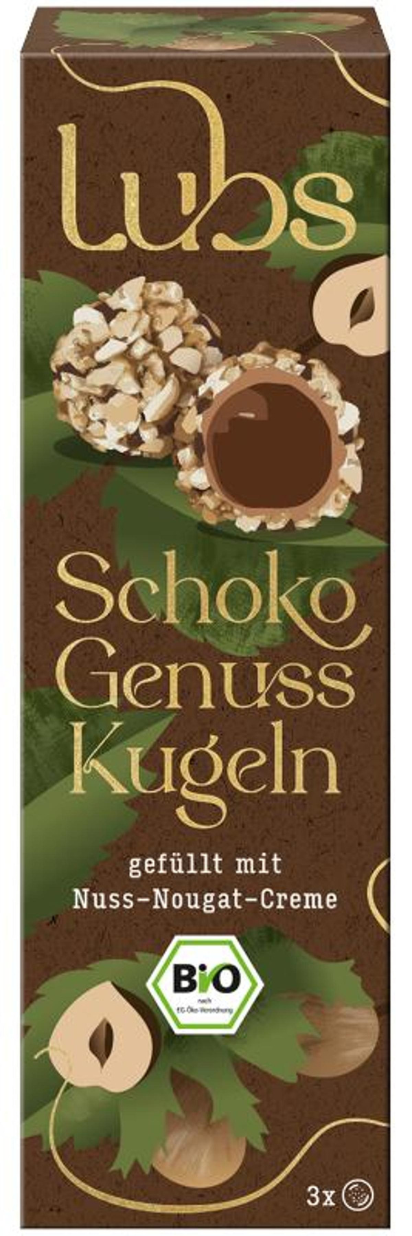 Produktfoto zu Schoko Genuss Kugeln Nougat 44 g