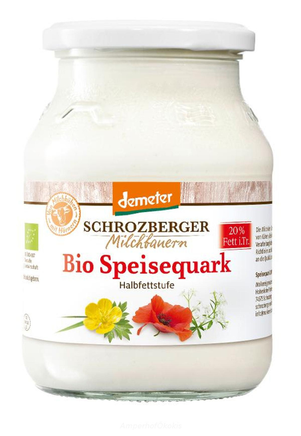 Produktfoto zu Schrozberg Quark 500g 20% im  Glas