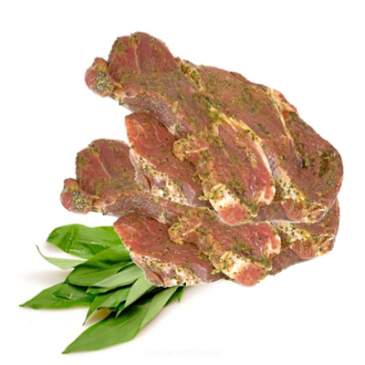 Produktfoto zu Schweinenackensteak Bärlauch 2St. ca. 400g