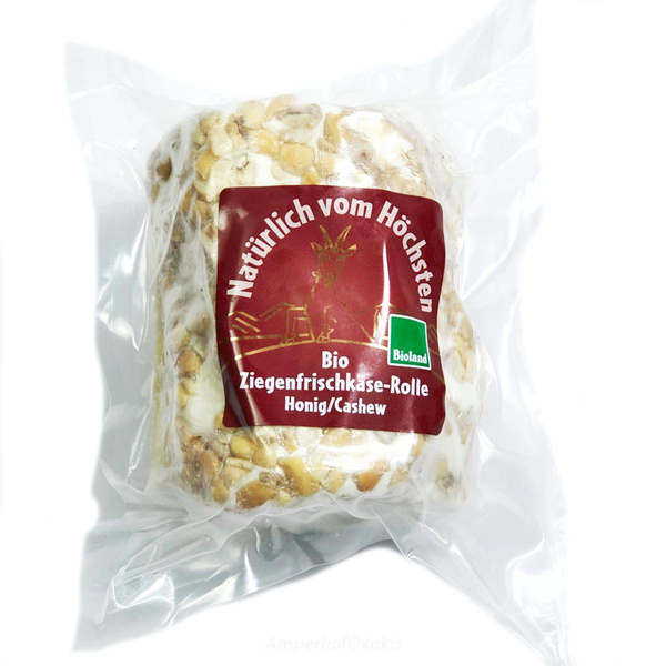Produktfoto zu Ziegenrolle Honig-Cashew 150g
