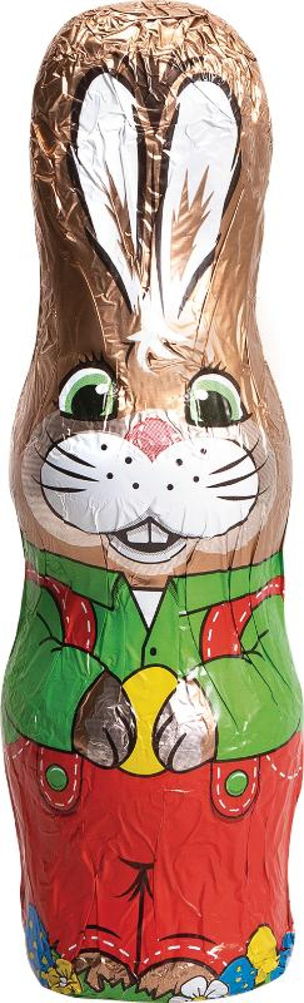 product photo for Vollmilch Osterhase in buntem Staniol 50 g