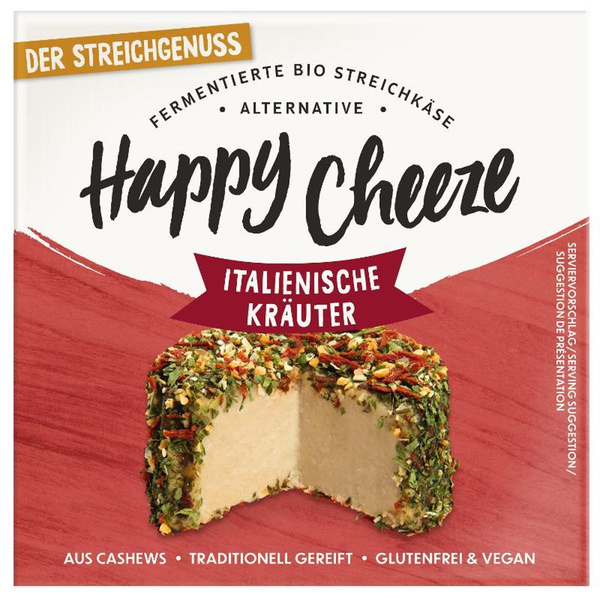 Produktfoto zu Cashewkäse Italienische Kräuter 100g