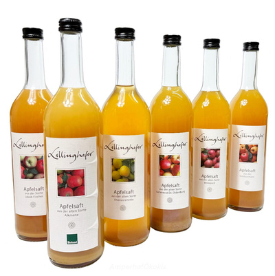 Produktfoto zu Lillinghofer Apfelsaft sortenrein 6x0,7 l - nur für kurze Zeit!!