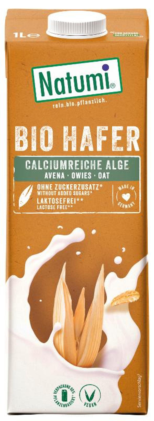 Produktfoto zu Natumi Haferdrink Calcium Alge 1 l