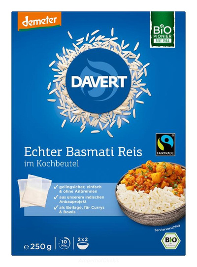 Produktfoto zu Basmati Reis weiß Kochbeutel 250 g