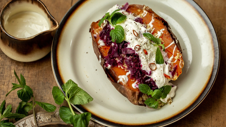 Rezeptbild für Süßkartoffel-Kumpir