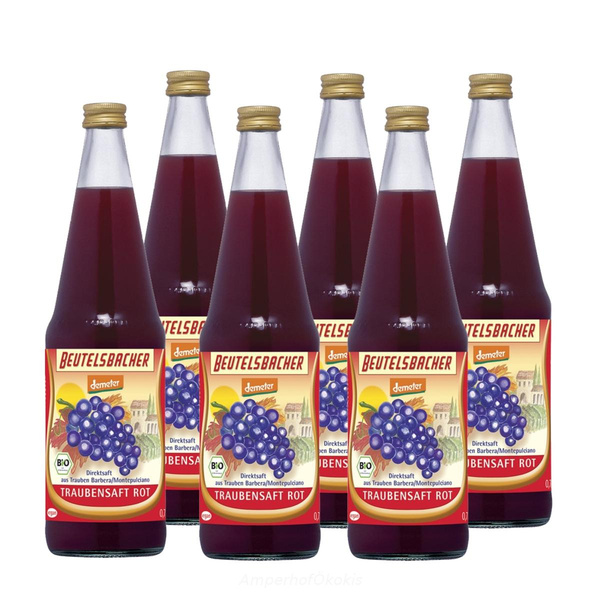 Produktfoto zu Traubensaft rot 6x0,7 l