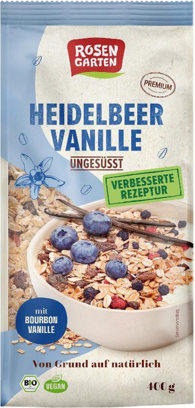 Produktfoto zu Heidelbeer Vanille Müsli 400 g