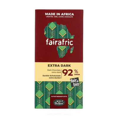 Produktfoto zu fairafric 92% Zartbitter 80 g