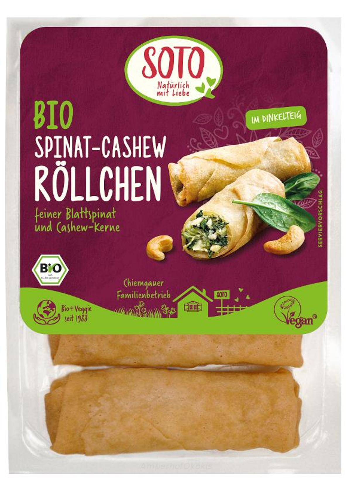 Spinat Cashew Röllchen 200g
