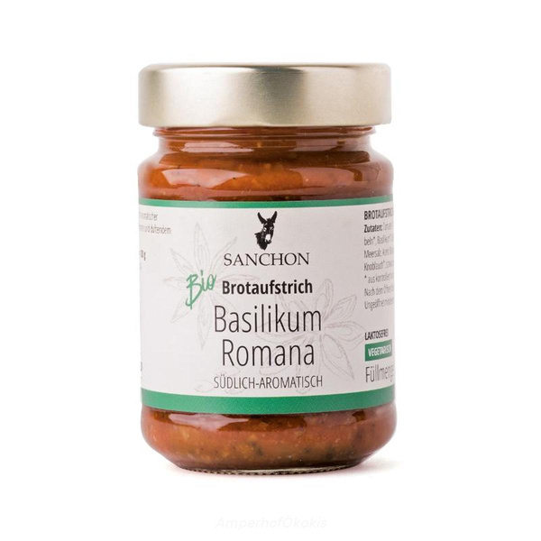 product photo for Brotaufstrich Basilikum Romana 190 g