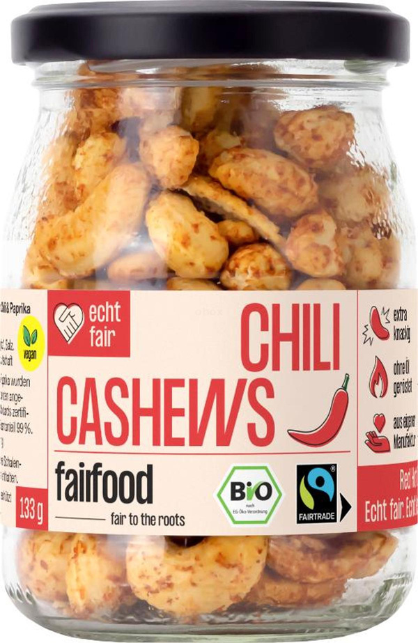 Produktfoto zu Faire Cashew Chili 133 g