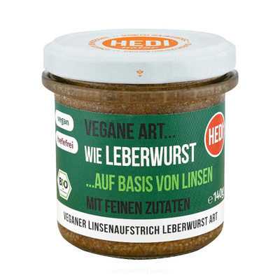 Produktfoto zu Leberwurst aus Linsen vegan 140 g
