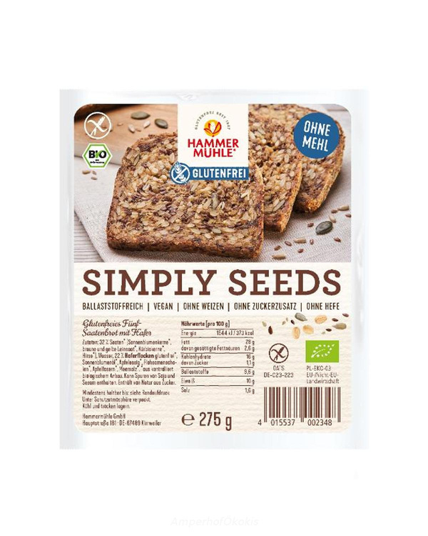 Produktfoto zu Simply Seeds Brot glutenfrei 275 g