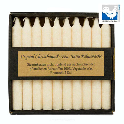 Produktfoto zu Stearin Baumkerzen elfenbein 20 Stück