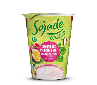 Produktfoto zu Sojajoghurt Himbeer Maracuja 400g  probiotisch
