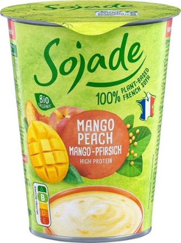 Produktfoto zu Sojade Sojajoghurt Mango Pfirsich 400g