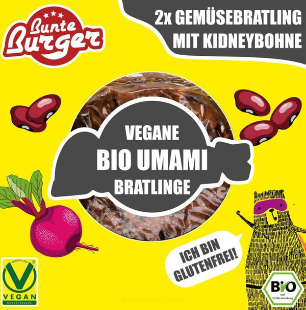 Produktfoto zu Bunte Burger Red Bean Umami Style 2 St.