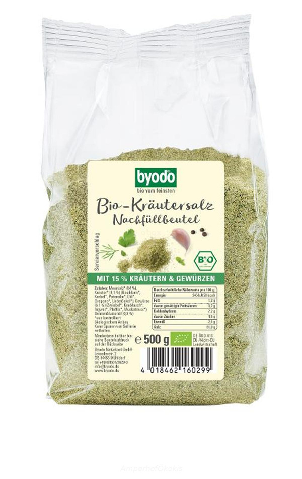 Produktfoto zu Kräutersalz Nachfüllbeutel 500 g