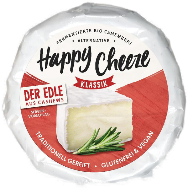 Produktfoto zu Happy Cheeze Der Edle Klassik (Cashewkäse) 100g