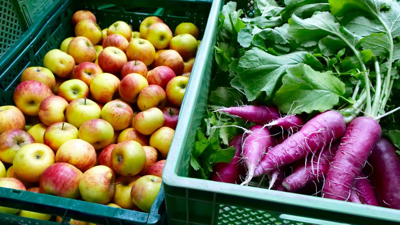 Ganze Gebinde Obst & Gemüse