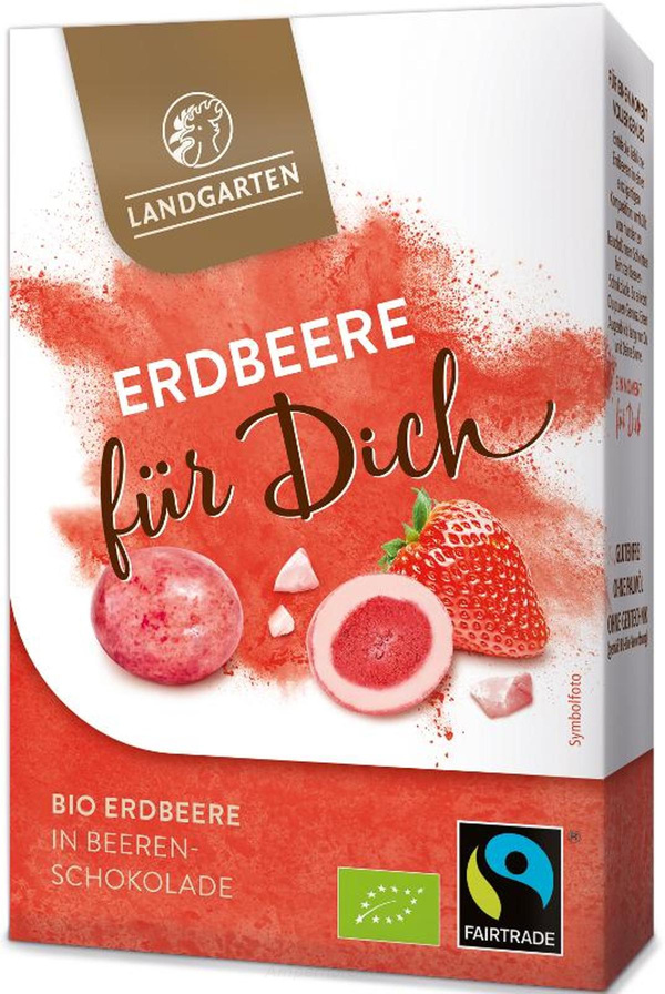Produktfoto zu Für Dich Erdbeere in weißer Schokolade 90 g