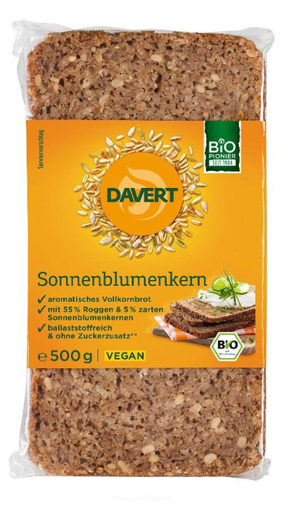 Produktfoto zu Davert Sonnenblumenbrot 500 g