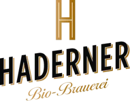 KI generiert: Logo der Haderner Bio-Brauerei. Text: "HADERNER Bio-Brauerei".