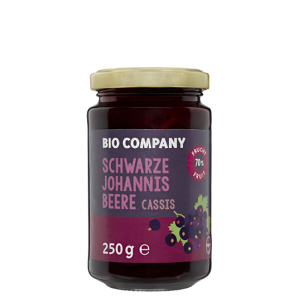 Produktfoto zu Schwarze Johannisbeer Fruchtaufstrich 250 g