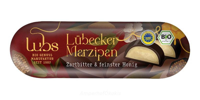 Produktfoto zu Lübecker Honigmarzipanbrot Zartbitter 50 g