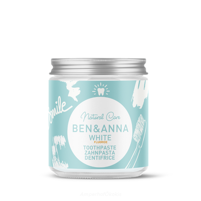 Produktfoto zu Zahnpasta White im Glas mit Fluorid 100 ml