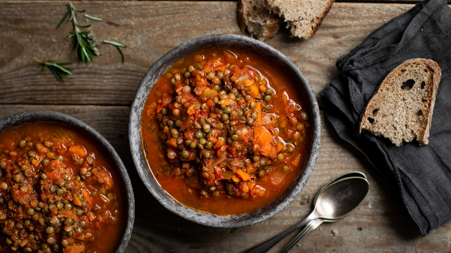 Rezeptbild für Rote-Linsen-Paprika-Suppe