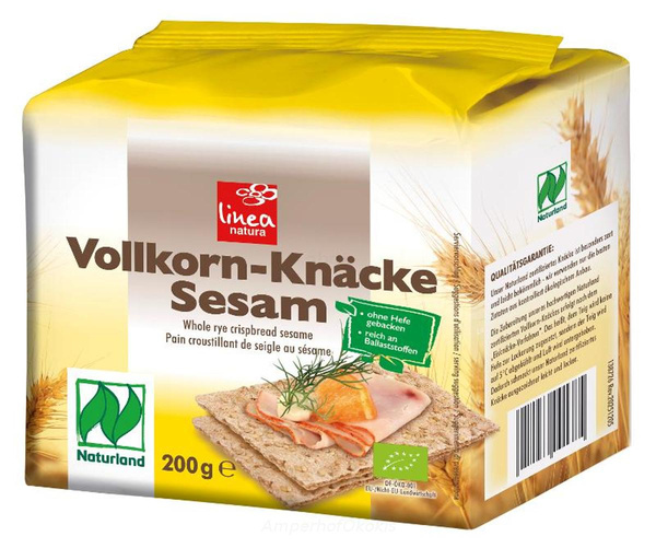 Produktfoto zu Sesam Knäcke Vollkorn 200 g