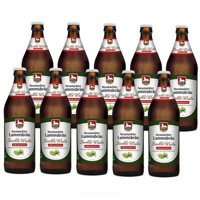 Produktfoto zu Neumarkter dunkle Weisse alkoholfrei 10x0,5 l