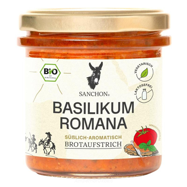 Produktfoto zu Brotaufstrich Basilikum Romana 150 g