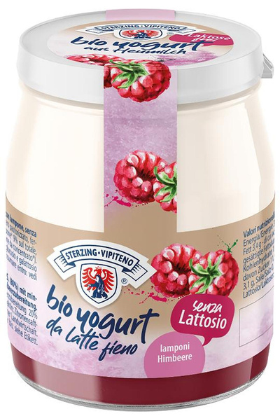 Produktfoto zu Joghurt Himbeere laktosefrei 150g kein Pfandglas Milchhof Sterzing