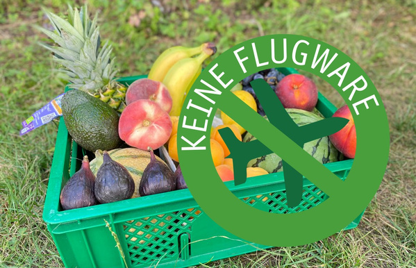 Keine Flugware - Per Flugzeug transportiertes Obst und Gemüse gab es bei der Ökokiste noch nie.