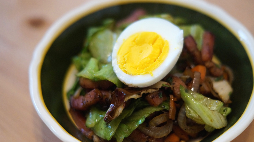 Rezeptbild für Taiwanesische Pfanne mit Wammerl und Gemüse