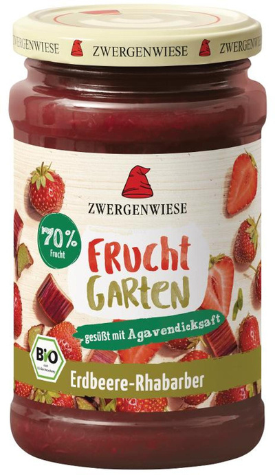 Produktfoto zu Fruchtgarten Erdbeer-Rhabarber 225 g