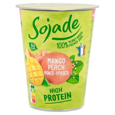 Produktfoto zu Sojade Sojajoghurt Mango Pfirsich 400g