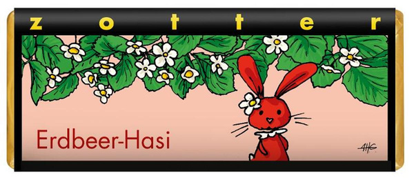 Produktfoto zu Zotter Erdbeer Hasi 70 g