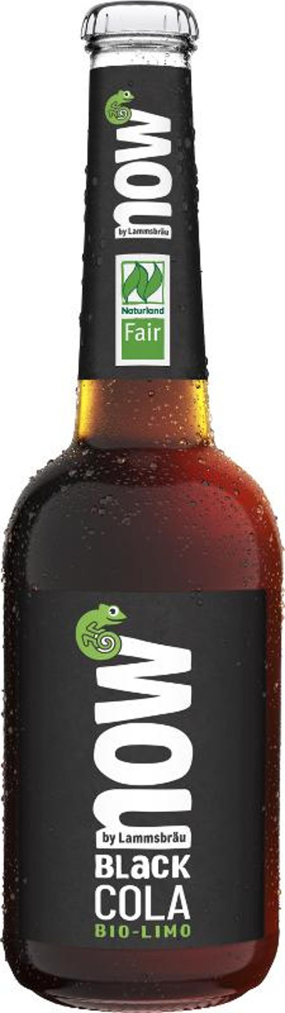 Produktfoto zu now BLACK Cola 0,33 l