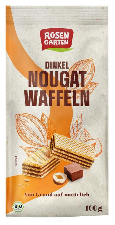 product photo for Dinkelwaffeln Nougat 100 g