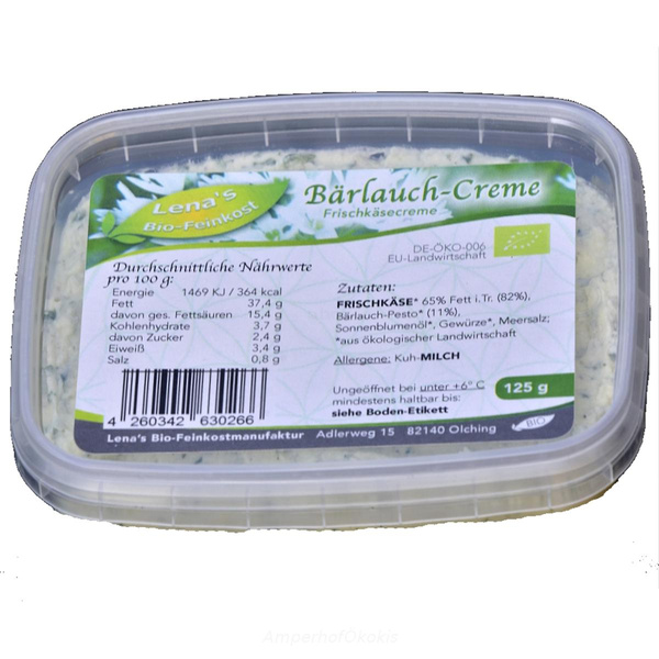 Produktfoto zu Bärlauch-Creme 125g