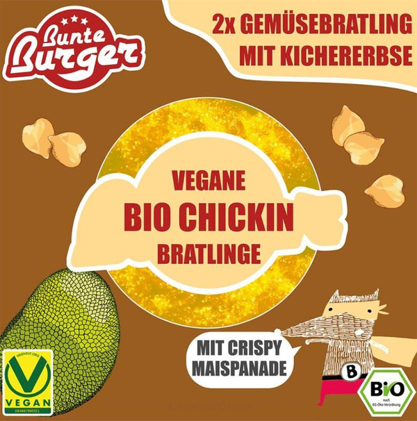 Produktfoto zu Bunte Burger Crispy Chickin 160g