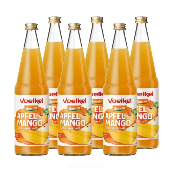 product photo for Apfel Mango Saft Voelkel 6x0,7 l