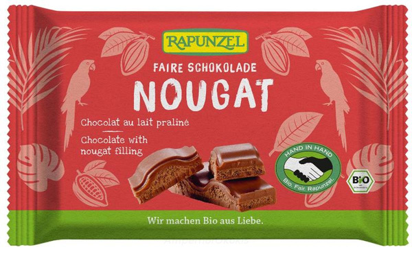 Produktfoto zu Rapunzel Nougat Schokolade 100 g